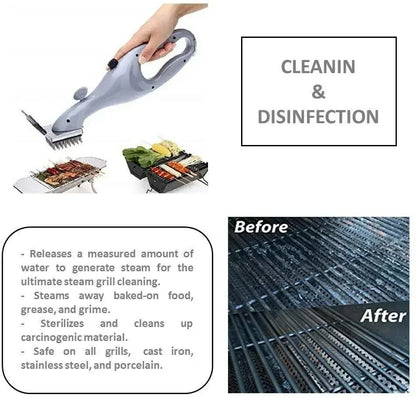 Stainless Steel BBQ Grill Steam Cleaning Brush For Outdoor Grills 6