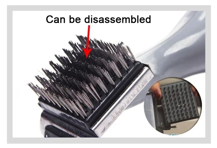 Stainless Steel BBQ Grill Steam Cleaning Brush For Outdoor Grills 9