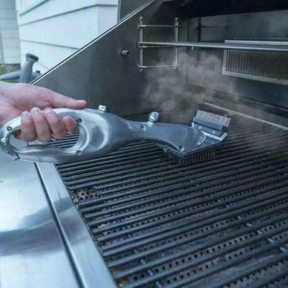 Stainless Steel BBQ Grill Steam Cleaning Brush For Outdoor Grills 11