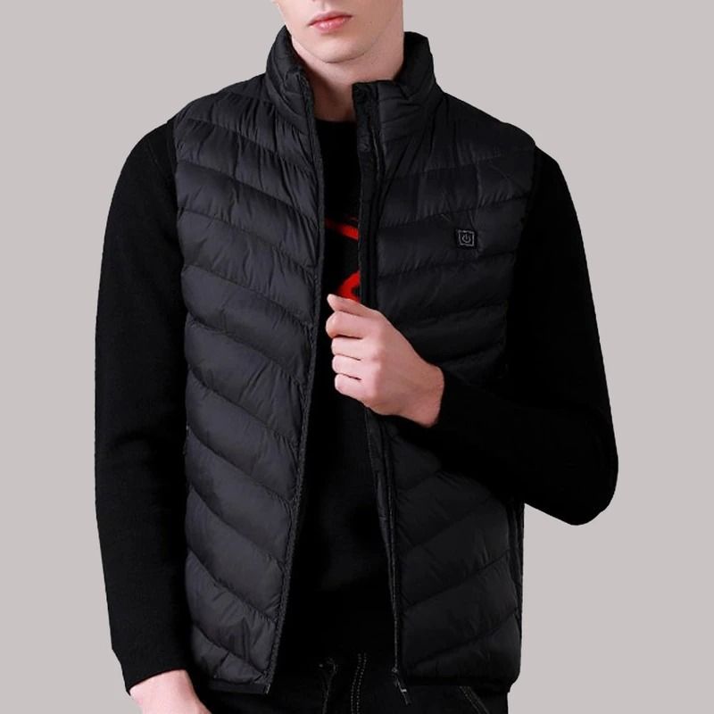USB Heated Vest Electric Bodywarmer For Men  Women With Adjustable Zones 1