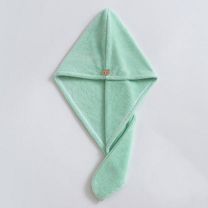Microfiber Hair Towel Super Absorbent Hair Towel Fast Drying Hair Wraps Care Cap Button Women Bathr 11