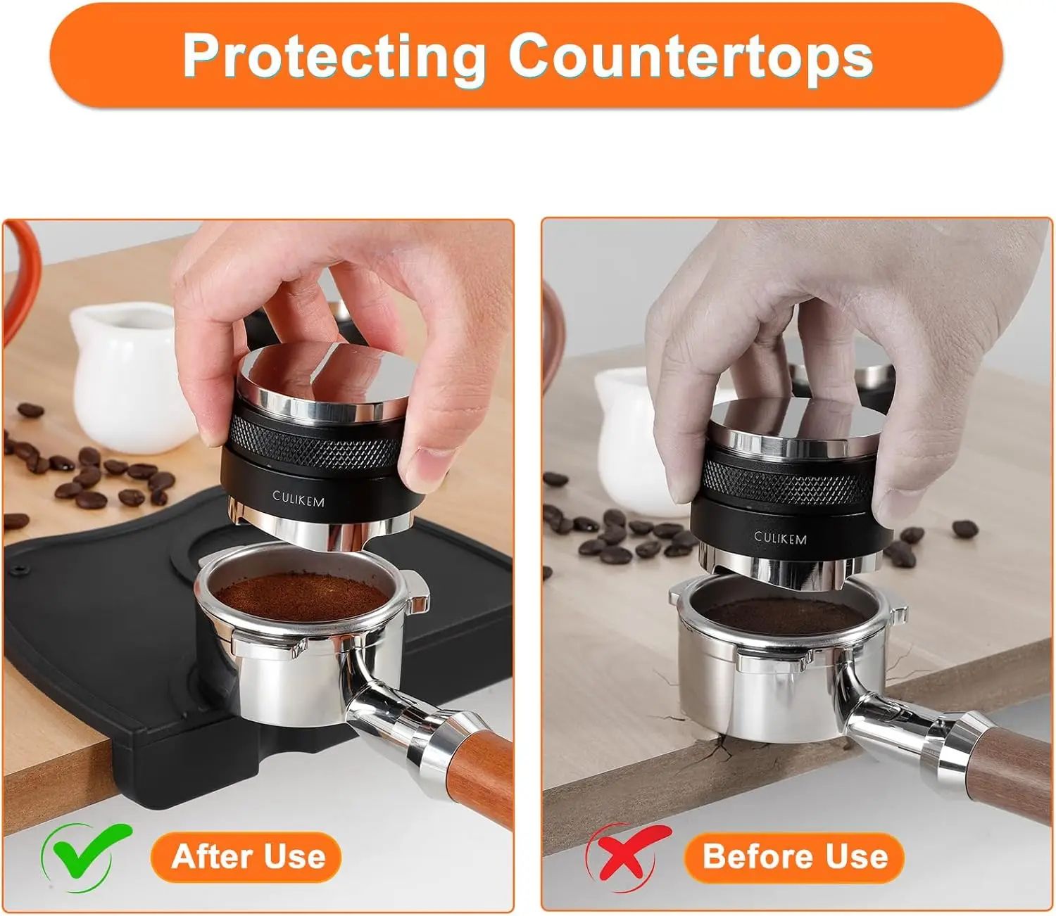 Silicone Coffee Press Mat Espresso Tamper Mat With Anti Slip Counter Protection 4
