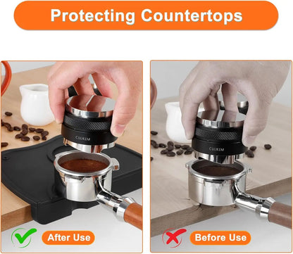 Silicone Coffee Press Mat Espresso Tamper Mat With Anti Slip Counter Protection 4
