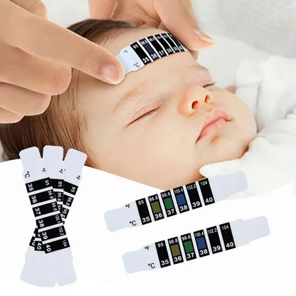 Baby Forehead Thermometer, Body Fever Strip, Water Milk Test, Child Head Temperature Sticker, Baby Care