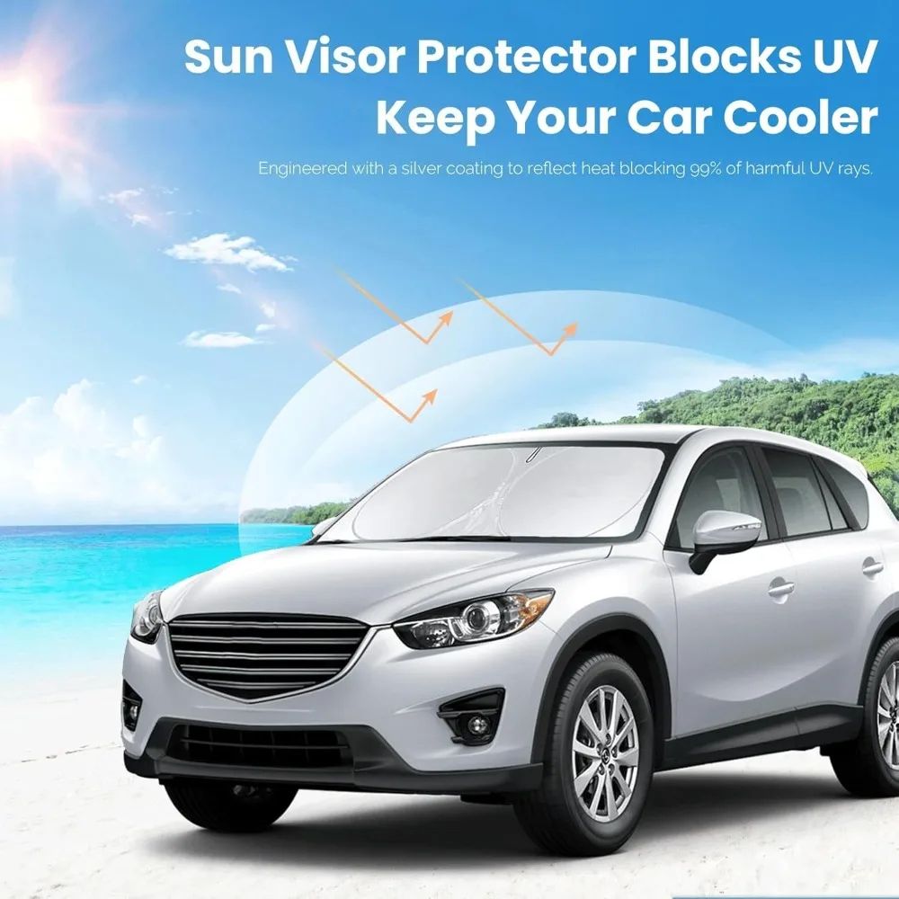 Foldable Car Sunshade Cover UV Protection Windshield Visor 1