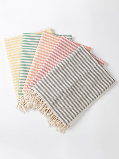 Luxury Cotton Spa Towel Striped Tassel Design Large Beach Towel For Home Travel Sauna Bath Comfort 2