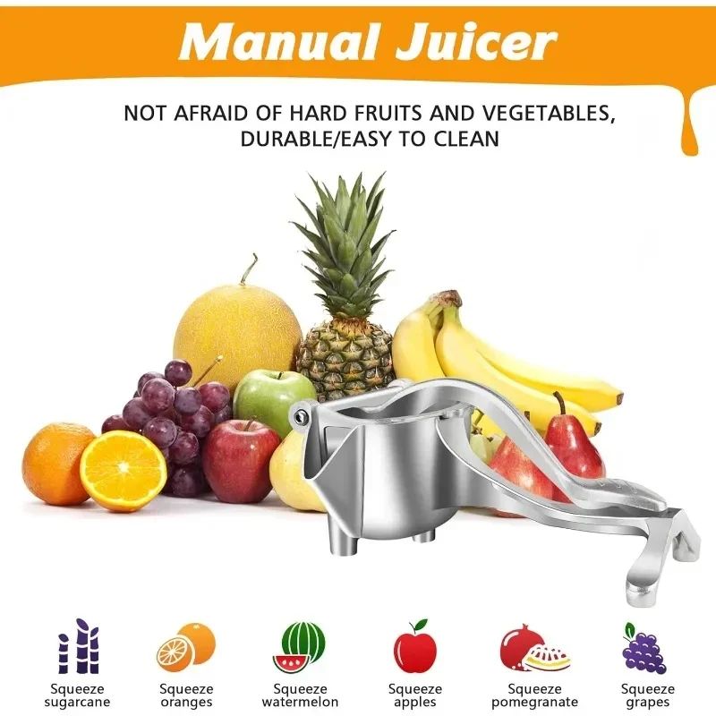 Heavy Duty Manual Citrus Juicer Metal Fruit Squeezer Extractor 8