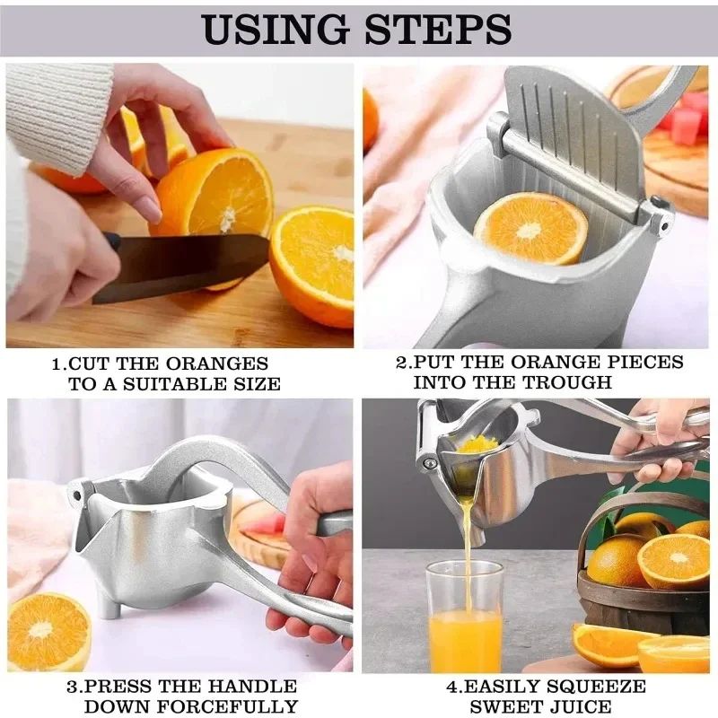 Heavy Duty Manual Citrus Juicer Metal Fruit Squeezer Extractor 10