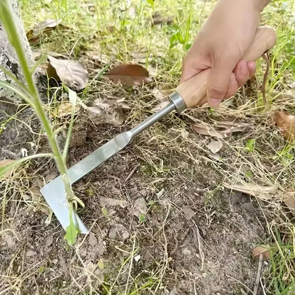 Durable Blade Weed Removal, Ergonomic Manual Tool for Cracks, Upgraded Carbon Steel Weeder for Lawns and Patios
