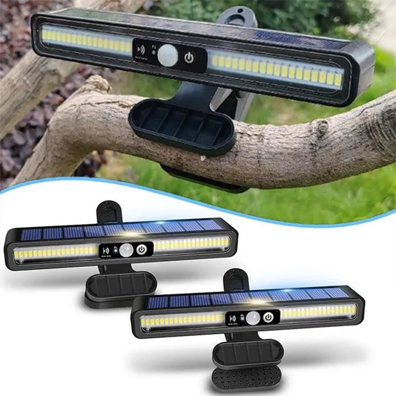 Clip On Solar Motion Lights Outdoor Waterproof, Portable Solar Powered Security Light, Solar Fence Lights Outside