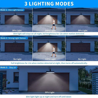 Clip On Solar Motion Lights Outdoor Waterproof, Portable Solar Powered Security Light, Solar Fence Lights Outside