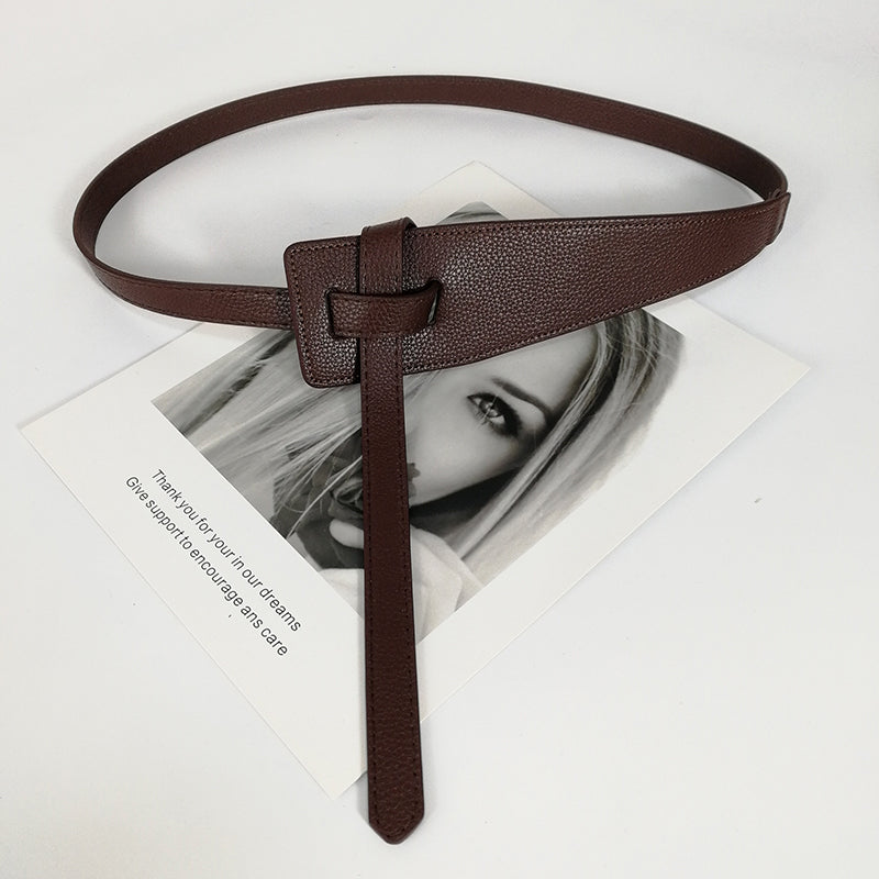 Knot Soft Pu Leather, Designer Belts For Women High Quality, Female Waist Wide Coat Corset Belt
