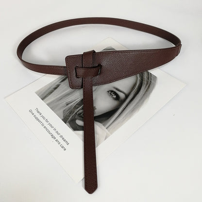 Knot Soft Pu Leather, Designer Belts For Women High Quality, Female Waist Wide Coat Corset Belt