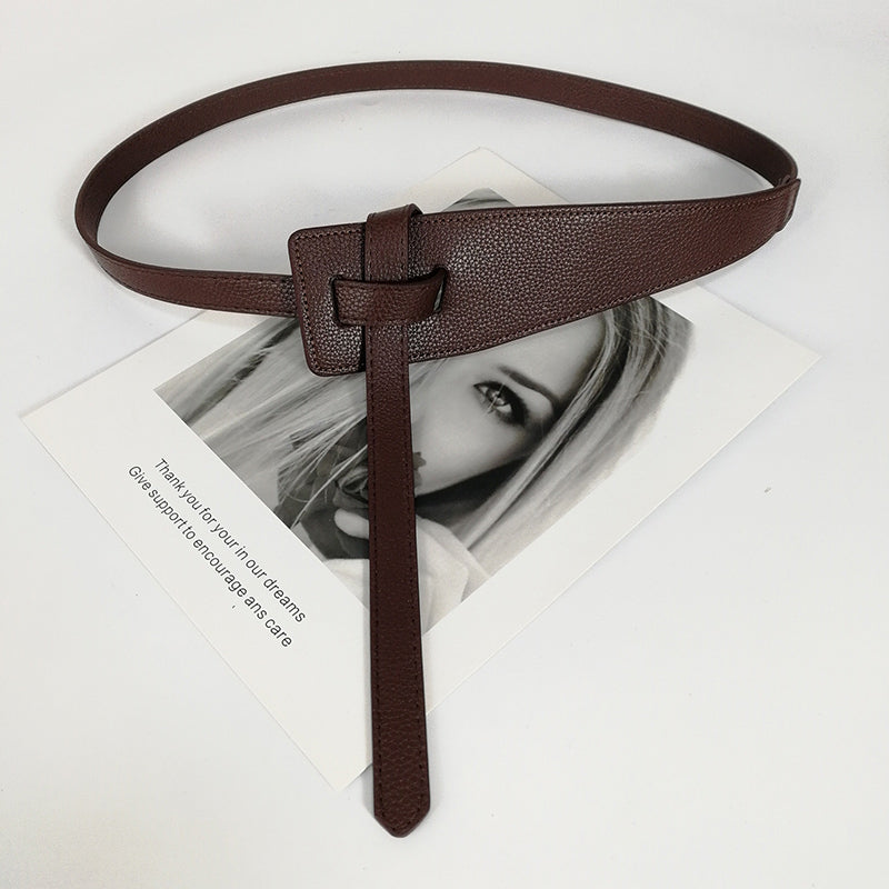 Knot Soft Pu Leather, Designer Belts For Women High Quality, Female Waist Wide Coat Corset Belt