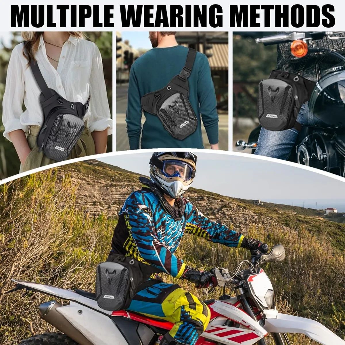 Motorcycle Tactical Drop Leg Bag Waist Pack For Riding And Cycling 4