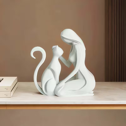 Feminine style ornaments, cute kitten home decoration, ideal gifts for Christmas and Valentine's Day