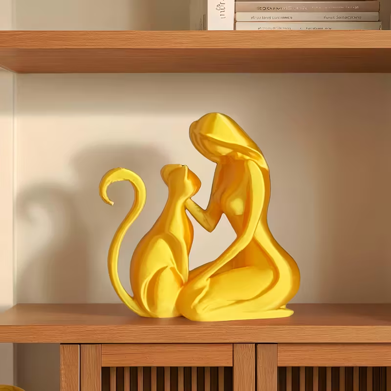 Feminine style ornaments, cute kitten home decoration, ideal gifts for Christmas and Valentine's Day