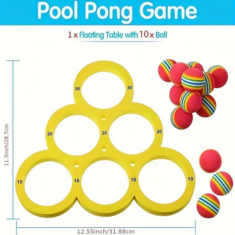 SplashMax Floating Pool Game Ball  Durable EVA Water Splash Toy For Summer Fun 1
