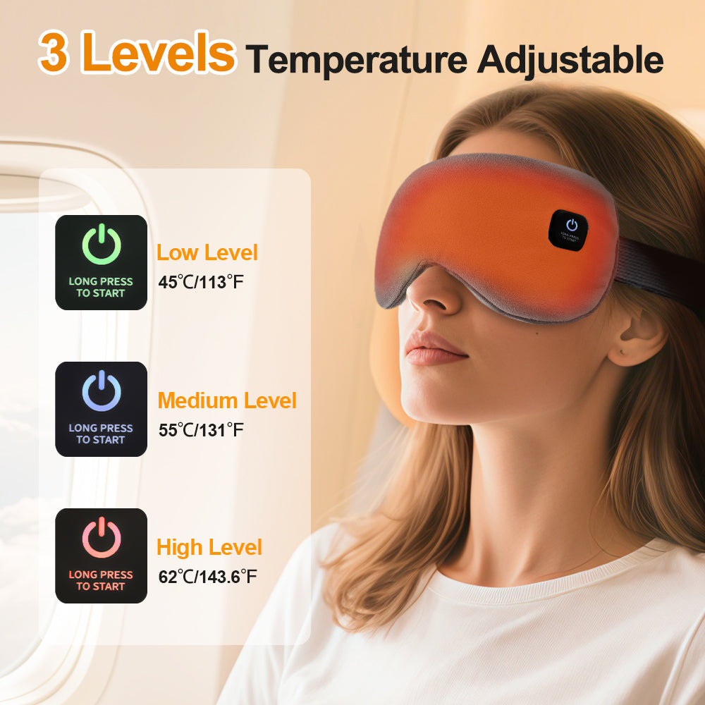 Smart Timing Sleeping Mask Cordless Heated Eye Mask For Dry Eyes Electric Warm Eye Compress 1