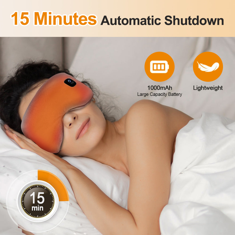 Smart Timing Sleeping Mask Cordless Heated Eye Mask For Dry Eyes Electric Warm Eye Compress 2