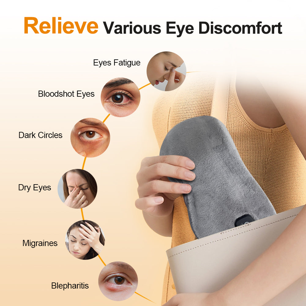 Smart Timing Sleeping Mask Cordless Heated Eye Mask For Dry Eyes Electric Warm Eye Compress 6