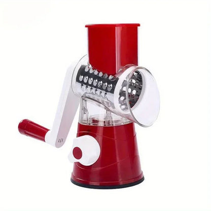 Rotary Vegetable Cutter Kitchen Shredder With Handle And Drum Blades 10