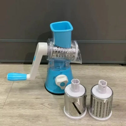 Rotary Vegetable Cutter Kitchen Shredder With Handle And Drum Blades 11