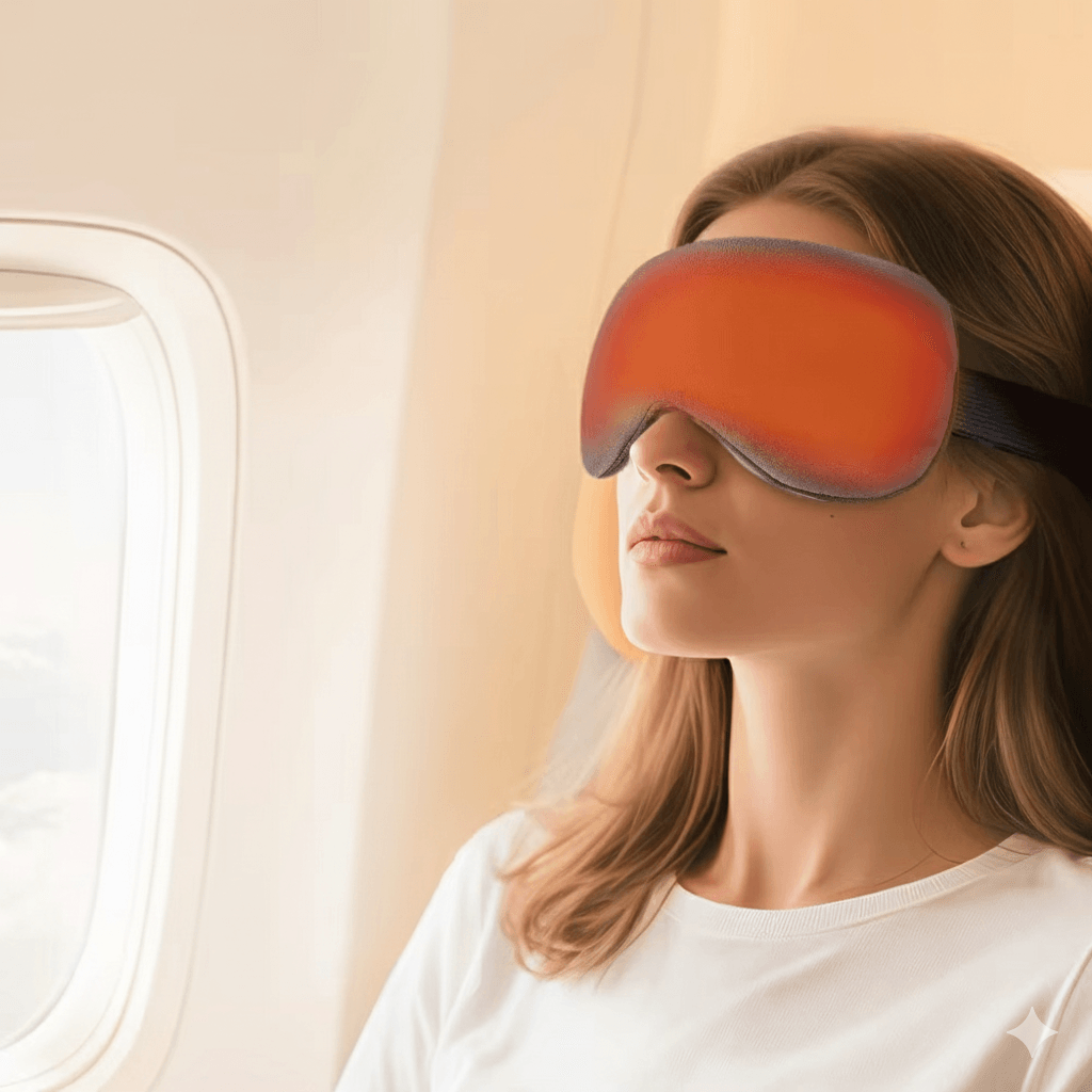 Smart Timing Sleeping Mask, Cordless Heated Eye Mask for Dry Eyes, Electric Warm Eye Compress