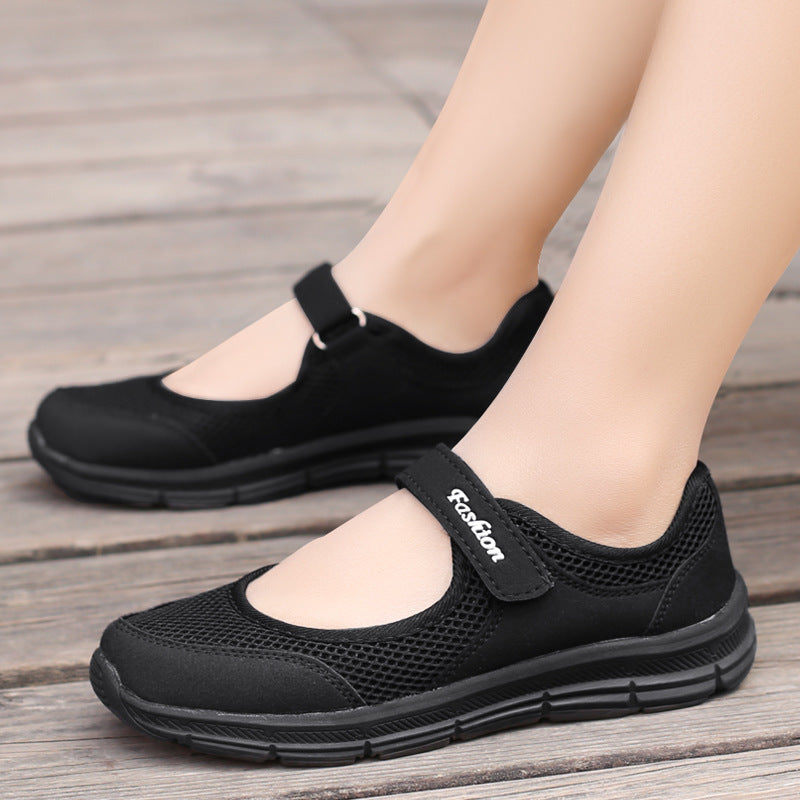 Fashion Breathable Mesh Casual Walking Shoes Women Shoes Breathable Vulcanized Shoes Women Work Sho 2
