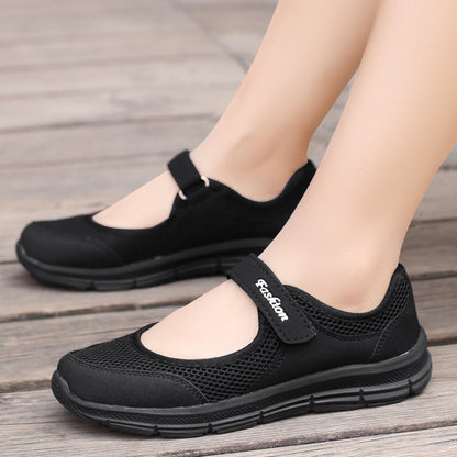 Fashion Breathable Mesh Casual Walking Shoes Women Shoes Breathable Vulcanized Shoes Women Work Sho 2