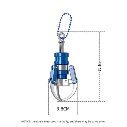 Mini Doll Machine Claw Key Chain For Women Finger Tip Gripper Key Ring Pendant Plastic Bag Jeweller 2
