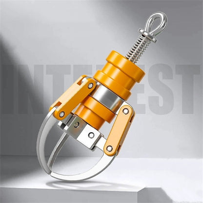 Mini Doll Machine Claw Key Chain For Women Finger Tip Gripper Key Ring Pendant Plastic Bag Jeweller 6