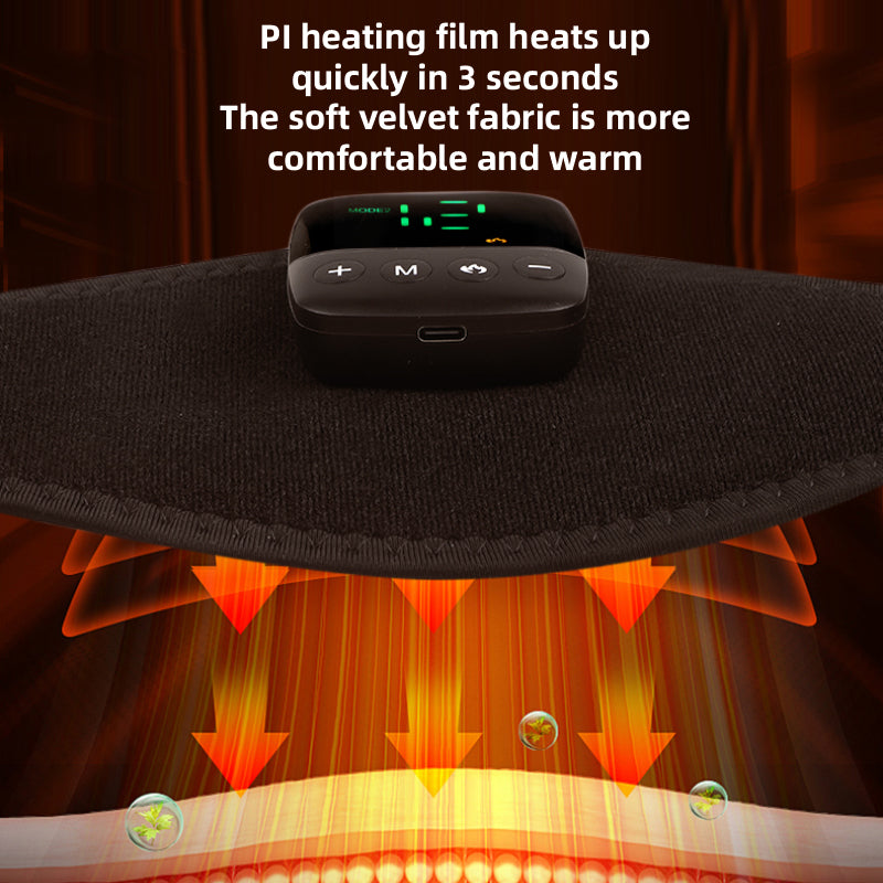 Portable Electric Massager, Pulse Hand Leg Heated Vibration Massage Belt for Calf Thigh Arm Wrist Trainer