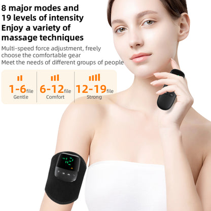 Portable Electric Massager, Pulse Hand Leg Heated Vibration Massage Belt for Calf Thigh Arm Wrist Trainer