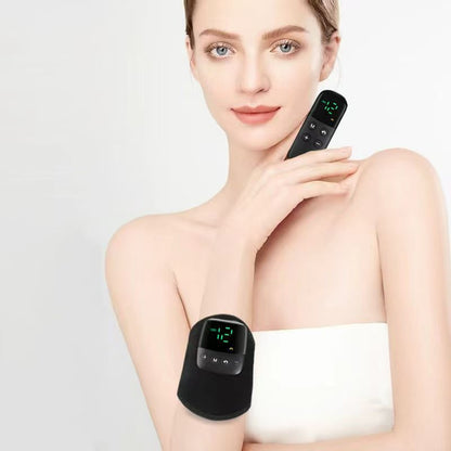 Portable Electric Massager, Pulse Hand Leg Heated Vibration Massage Belt for Calf Thigh Arm Wrist Trainer