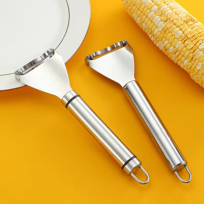 Ergonomic Handle Corn Peeler, Stainless Steel Corn Planer for Fresh Corn with Minimal Effort