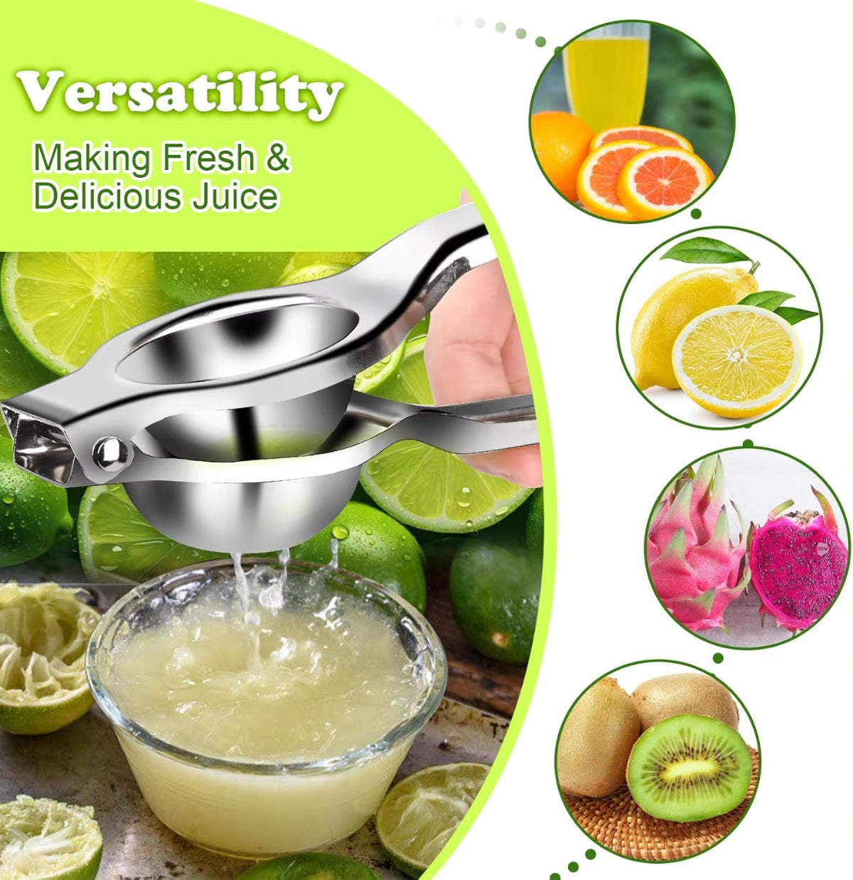 Manual Lemon Clip Processor Stainless Steel Citrus Squeezer Household Orange Fruit Juicer Kitchen A 1