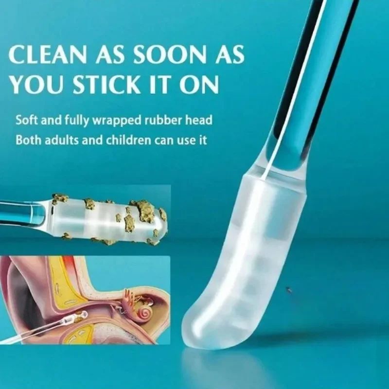 SoftCare 24Pack Disposable Silicone Ear Cleaner Sticks  Safe Gentle Ear Wax Remover For All Ages 2