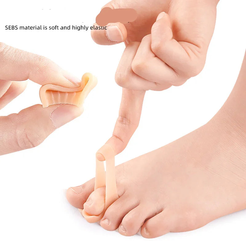 Thumb Valgus Protector Silicone Toe Separator Bunion Relief Gel Pads 3
