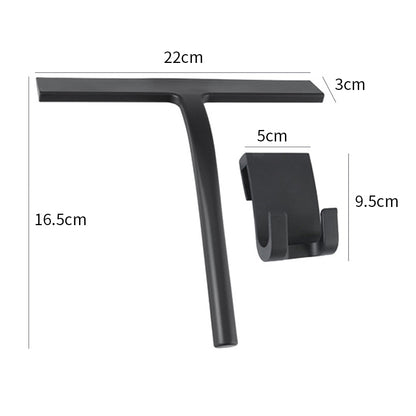 Bathroom Shower Squeegee Household Glass Wiper Silicone Scraper Tiles Cleaning Tool With Hanging Ho 1