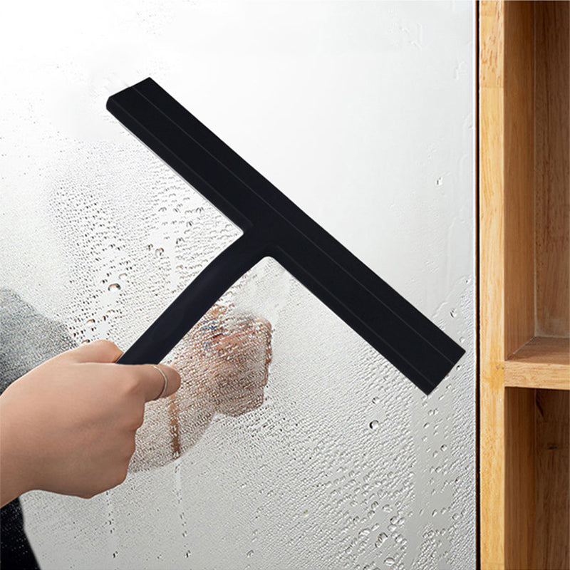 Bathroom Shower Squeegee, Household Glass Wiper, Silicone Scraper, Tiles Cleaning Tool with Hanging Holder