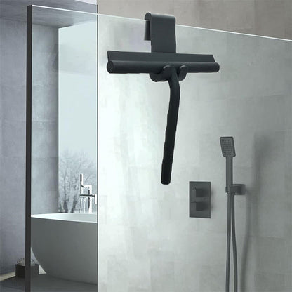 Bathroom Shower Squeegee Household Glass Wiper Silicone Scraper Tiles Cleaning Tool With Hanging Ho 2
