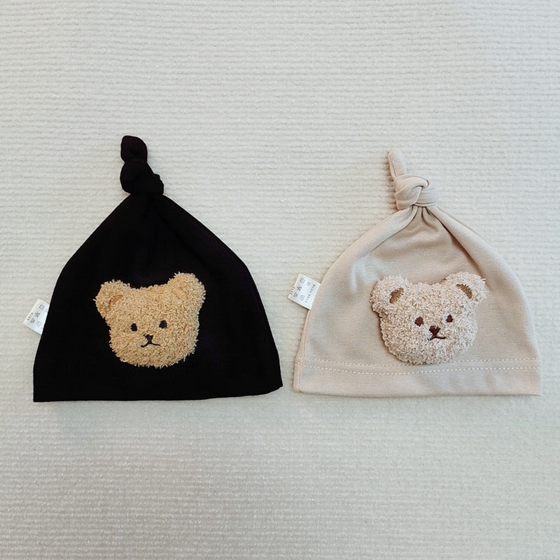 Cute Bear Cap Newborn Accessories Soft Baby Hat For Newborns Kids Baby Photography Props 1