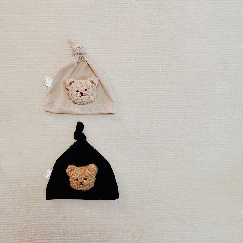 Cute Bear Cap Newborn Accessories Soft Baby Hat For Newborns Kids Baby Photography Props 3