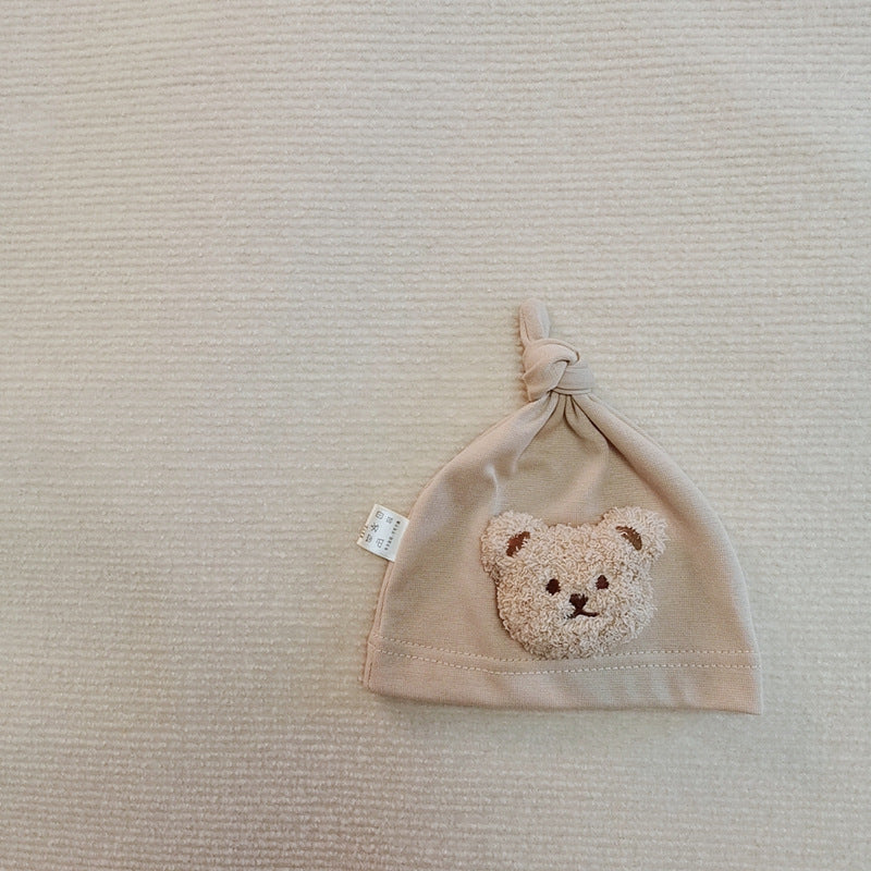 Cute Bear Cap Newborn Accessories Soft Baby Hat For Newborns Kids Baby Photography Props 7