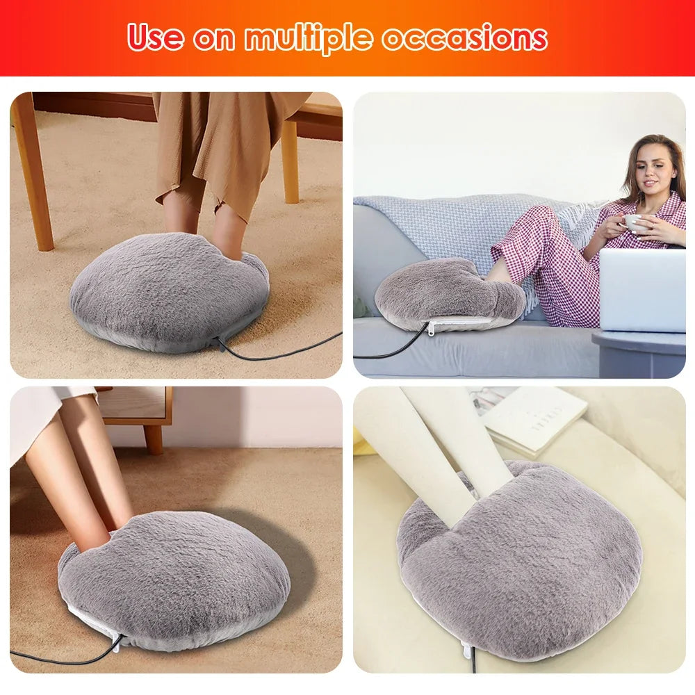 Constant Temperature Electric Foot Warmer Washable Soft Velvet Heater For Feet Winter Foot Warmer 4