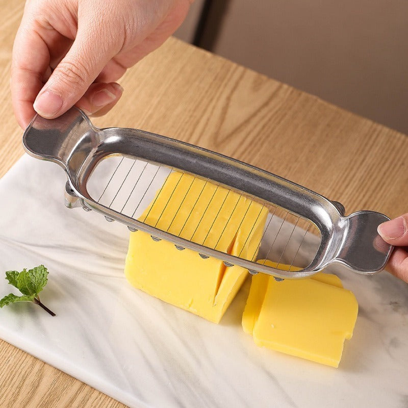 Wire Cheese Slicer Multifunctional Vegetable Divider Stainless Steel Butter Cutter 2