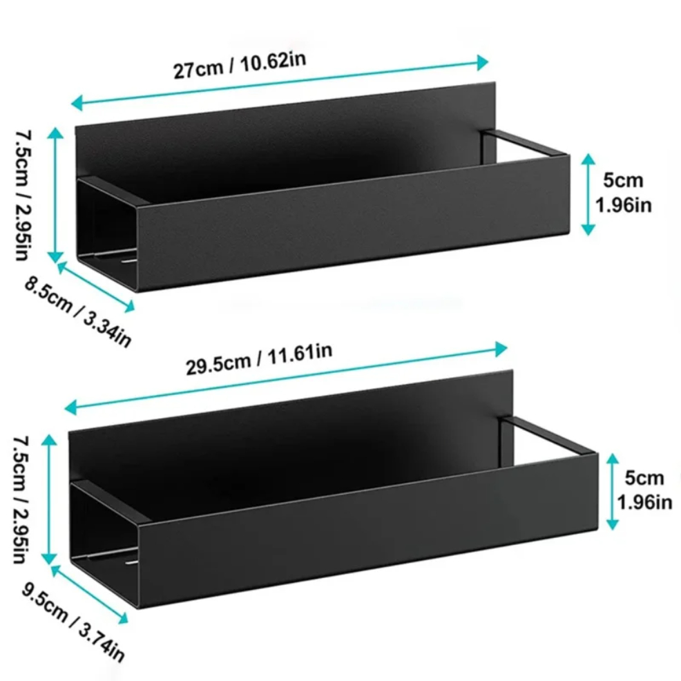 Magnetic Kitchen Organizer Shelf SpaceSaving Spice Storage Rack 3