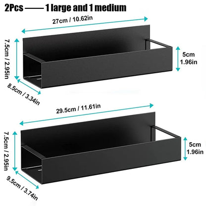 Magnetic Kitchen Organizer Shelf SpaceSaving Spice Storage Rack 5