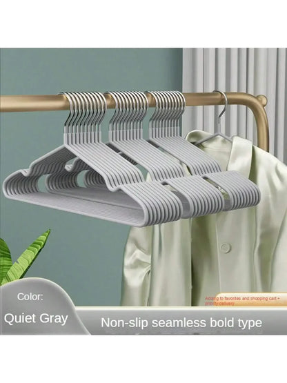 Metal Trace Less Noslip Clothes Hangers Durable Strong Clothes Racks Space Saver For Bedroom Organi 2